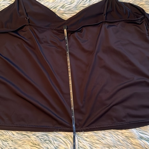 Black Spaghetti Strap Camisole Tank with Ruffle - Picture 9 of 11